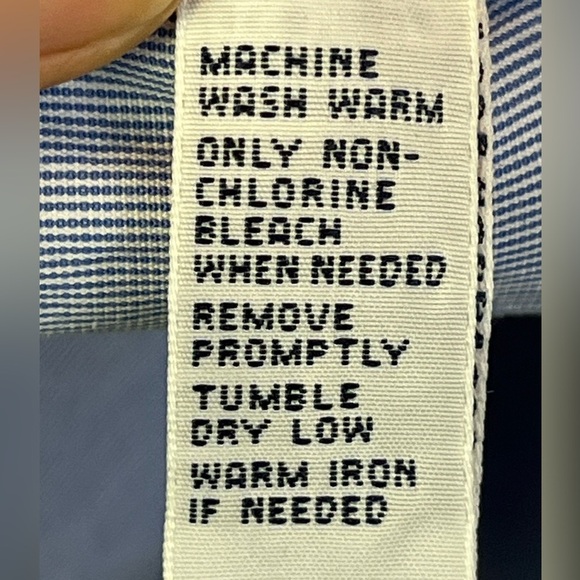 RALPH LAUREN Blue Custom Fit Button Down Shirt Size 16.5 34/35 - Picture 9 of 13